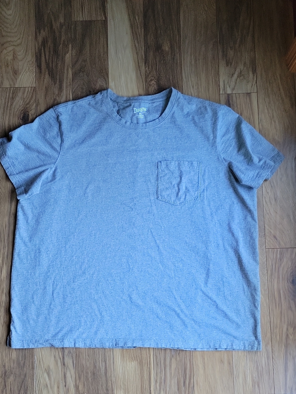 Duluth Trading Co Men’s Short Sleeve Longtail Pocket Tee - Heather Gray